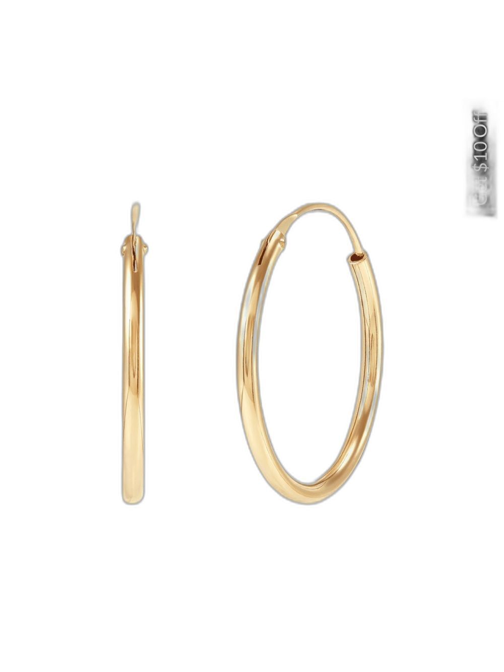 Silpada Shiny Gold Hoop Earrings